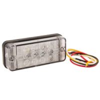 Farol traseiro LED multifunção/multiposição, retangular, 12-24V, 107.4x46.7x23mm,