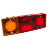 Farol traseiro esq. LED multifunções, retangular, 12-24V, 287.5x100.5x65mm, 5 pinos,