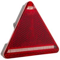 Farol traseiro esq. LED multifunções, triangular, 12-24V, 163x144x38.8mm, 5 pinos,