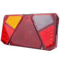 Farol traseiro esq. LED multifunções, retangular, 12-24V, 242x134x36.5mm,