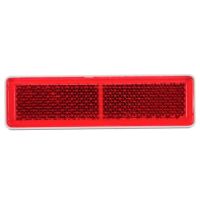 Refletor, vermelho, retangular