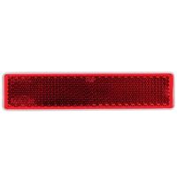 Refletor, vermelho, retangular