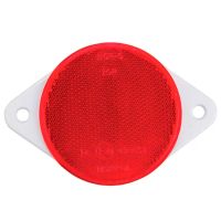 Refletor, vermelho, redondo