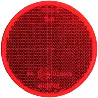 Refletor, vermelho, redondo