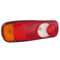 Farol traseiro retangular, 12/24V, branco/vermelho/âmbar, de aparafusar, 350x130x83mm, AMP 7 pinos, Vignal