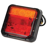 LED Farolim, Funções: 3, Traseiro / Travão / Pisca, Esq./Dt., 12-24V
