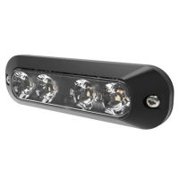 Farolim LED Perigo, 4 LEDs, Cor de luz: amarelo