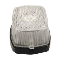 Luz de sinalização 5W, quadrado, 12V, branco/branco, de aparafusar, 62x46x62mm, Hella