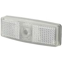Luz de sinalização 5W, retangular, 12V, branco, de aparafusar, 110x25x40mm, Hella