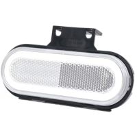 Luz de sinalização LED, retangular, 12-24V, 124x49x20mm,