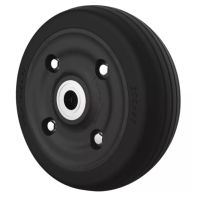 RODA 200X67MM BORRACHA LISA 60 SHORE ARO DE PLÁSTICO