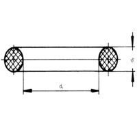 O-ring 136.1x3.53mm, 70 shore, preto
