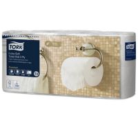 Papel higiénico branco 7x8, rolos com 155 folhas