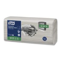 Pano de limpeza industrial Tork cinza dobrado W4 (120 folhas)
