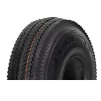 Pneu e câmara de ar 4.10/3.50 Ply, válvula curva, T-389S,