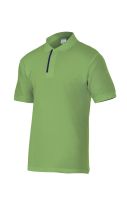 Pólo de Manga Curta Bicolor Verde Lima/Azul Marinho Tamanho 3XL