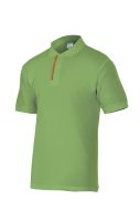Pólo de Manga Curta Bicolor Verde Lima/Laranja Tamanho M