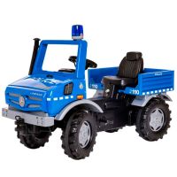 Trator com pedais, Mercedes Benz, Unimog polícia, a partir dos 3 anos, RollyUnimog by Rolly Toys