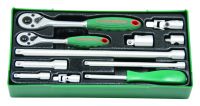 Tabuleiro c/roquete 1/4"&3/8" p/caixa Jonnesway R4811SC