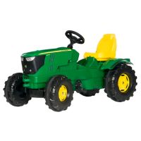 Trator com pedal, John Deere 6210R, a partir dos 3 anos, RollyFarmtrac by Rolly Toys