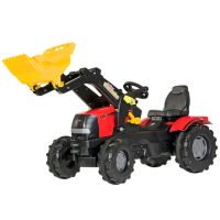 Trator com pedal com carregador frontal, Case IH Puma, a partir dos 3 anos, RollyFarmtrac by Rolly Toys