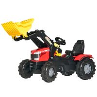 Trator com pedal com carregador frontal, Massey Ferguson 7726, a partir dos 3 anos, RollyFarmtrac by Rolly Toys