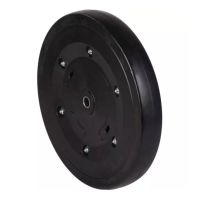 RODA 330X50MM BORRACHA LISA REFORÇADA 60 SHORE ARO DE PLÁSTICO CUBO 16X44