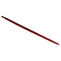 Dente de carregador, reto Ø36x1600mm, porca M22x1.5mm, secção quadrada, extremidade apontada, preto, BPT