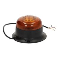 Farol LED, perfil baixo, 15W, 12-24V, âmbar, aparafusado, Ø 86x67 mm