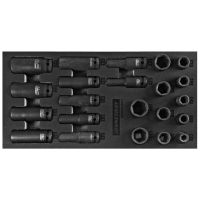 Tabuleiro EVA de chaves de impacto 1/2" Jonnesway S03A4122KV
