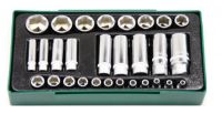 Tabuleiro chaves caixa 3/8" para caixa Jonnesway S04H5129SC