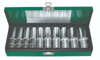 Jogo chaves caixa longas 1/2" - 6 faces Jonnesway S04HD411S