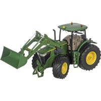 John Deere 7310R com carregador frontal e controle de aplicativo bluetooth