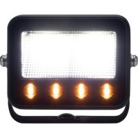 Farol de trabalho LED com luz de aviso, 3600 Lumens