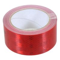 Fita reflectora Vermelho, Larg: 50mm x Comprimento: 10m