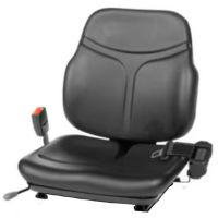 Banco em PVC, preto, sem suspensão, SC74 Cobo