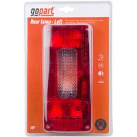Luz traseira, retangular LH, 12/24V, 180x100x80mm,