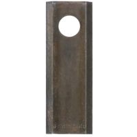 Lâmina esquerda do cortador 94x48x3 mm, furo Ø19 mm, adequado para Niemeyer, pacote de 25 unidades.