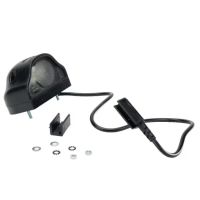 Luz de chapa de matrícula LED, 0.96W, retangular, 24V, branco, de aparafusar, 100x57x60mm