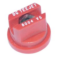 Bico de leque plano DG 80° 04 bico de ventilador plano, aço inoxidável, vermelho, TeeJet