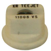 Bico padrão, duplo, jato plano XR 110° 08, aço inoxidável, branco, TeeJet