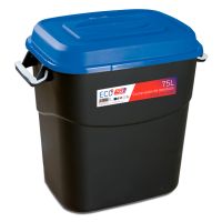 Contentor do Lixo Eco Tayg 75 l. Preto / Azul