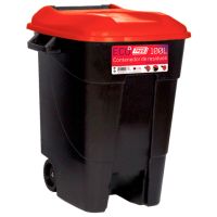 Contentor do Lixo Eco Tayg 100 l. Preto / Vermelho