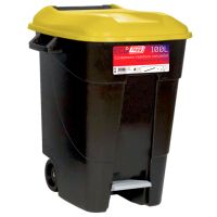 Contentor do Lixo Eco Tayg 100 l. Preto / yellow (pedal)