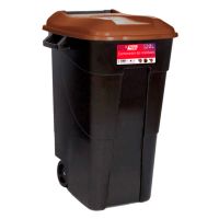 Contentor do Lixo Eco Tayg 120 l. Preto / Castanho
