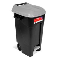 Contentor do Lixo Eco Tayg 120 l. Preto / Cinzento (pedal)