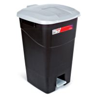 Contentor do Lixo Eco Tayg 60 l. Preto/ gris con Pedal