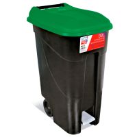 Contentor do Lixo Eco Tayg 80 l. Preto/Verde pedal