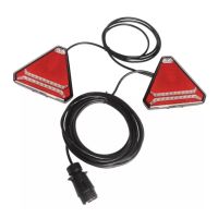 KIT DE SINALIZAÇÃO MAGNÉTICA LUZES TRIANGULARES LED 7,5M