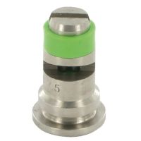 Bico padrão, jato impacto/espelho TF 015, aço inoxidável, verde, TeeJet